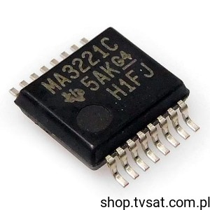 [10szt] MAX3221CDBR RS-232 Transceiver SMD-SSOP16 TI 