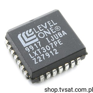 [2pcs] LXT307PE PCM Transceiver 1-Func SMD-PLCC28 LEVELONE USED