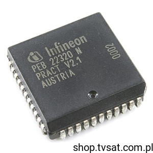 [20pcs] PEB22320N-V2.1 PCM Transceiver SMD-PLCC44 SIEMENS USED