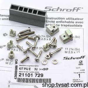 [3pcs] 21101729 KIT PIU E 3U SET SCHROFF