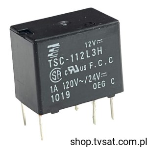 [2szt] TSC-112L3H Signal Relay 12VDC 1A THT TE-CONN