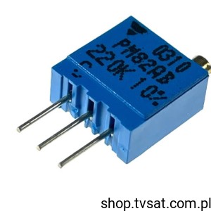 [10szt] T9YA224KT20 PM82AB Poti 220kOhm Multi Tourn THT VISHAY