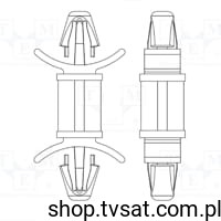 [50szt] 8G818V4201 SPACER 4.6X7.0/7.5X15.9MM SPACER DREMEC