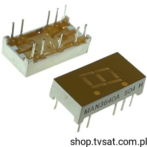 [2szt] MAN3640A Numeric LED Displays .3 Org THT FAIRCHILD