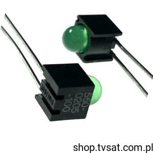 [20szt] 550-0205-100 LED 5 mm Green in Case THT DIALIGHT