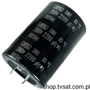 [2szt] ESMH201VSN222MA50T Elkos 2200uF 200V SNAP-IN NIPPONCHEM