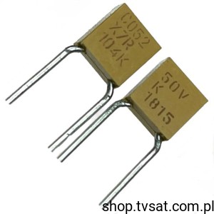 [50szt] C052C104K5R5TA Cer 100nF 50V 10% X7R R=5.0 R5.0 KEMET