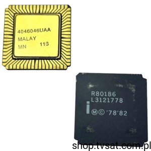 [1szt] R80186 SMD-LCC68-CG INTEL USED