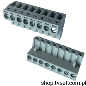 [2pcs] AKZ950-8-5.08-L-GY Header 8 Pins R=5.08 mm BLOCK PTR-H