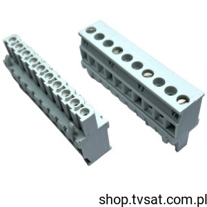 [3szt] MVSTBR2.5-10-ST-5.08GY 1764099 Terminal Block 10 Pin 4 Screws Gray PLUG PHOENIX