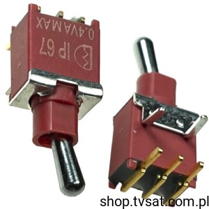 [3szt] AE101SD1AB04 1-1825142-5 IP67 Toggle Switch THT ALCOSW