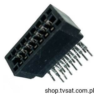 [20szt] SOCKET-TO-DOUBLE-PCB-2.54 Connector H. 2x7 Pins THT AMP