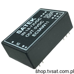 [1szt] EC3AW11 DC-DC Converter I=18-72V O=5Vdc THT CINCON 80
