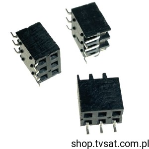 [10szt] SMM-103-02-S-D-P-TR Socket 2 x 3 Pin 2.00 mm Pitch SMD SAMTEC