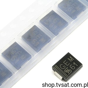 [100szt] SMCJ15AR6 Transil Diode Uni Direct. 15V 1500W SMD-SMC TSE