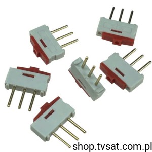 [5pcs] 09.03201.02 Slide Switches 1K2 Gold Contacts THT SECME