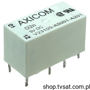 [3pcs] V23105-A5001-A201 Relay 5V 3A 168 Ohm THT AXICOM USED