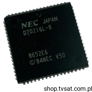 [2pcs] UPD70216L-8 MCU V50 16/8. 16-Bit PLCC68 SMD-PLCC68 NEC