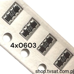 [500szt] MNR14EAAPJ200 Res. 4x20 Ohm 3.2x1.6mm SMD-4X0603 ROHM