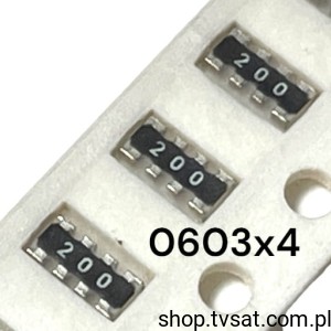 [600szt] BCN164ABI220J7 Res. 4x22 Ohm 3.2x1.6mm SMD-4X0603 WELWYN