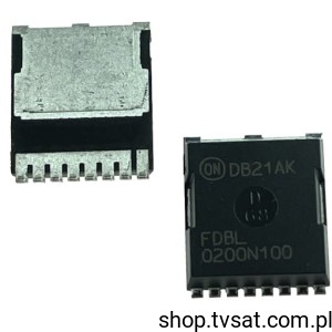 [4szt] FDBL0200N100 N-FET 100V 2.0 mOhm Toll SMD SILICONIX