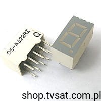 [4szt] A-322RI LED Ggeen 7-Segment THT PARALIGHT