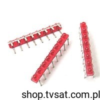 [2szt] HLMP-6668 THT HLMP-6658 LED Red HP 