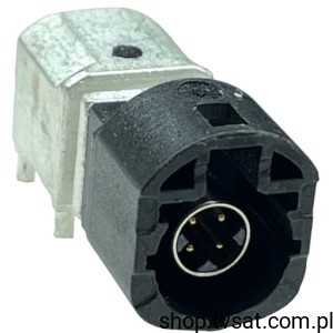 [2szt] D4S20G-400A5-A Right Angle Plug for PCB Black A THT ROSENBERGE
