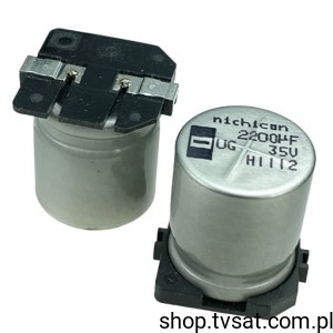[20szt] UUG1V222MNQ1MS Electrolytic 2200uF 35V SMD NIPPONCHEM BOX
