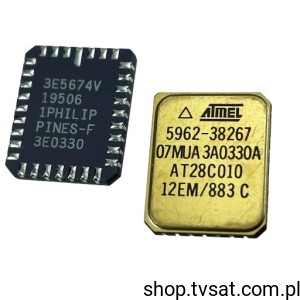 [1szt] AT28C010-12EM-883C EEPROM 128KX8 PLCC-32 SMD-PLCC32 ATMEL