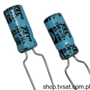[200szt] 100uF-10V-R5.0 100uF 10V Electrolytic R=5.0mm R5.0 TREC