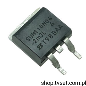 [4szt] SUM110N04-2M3L N-MOS U=40V I=110A R=5.3mOhm SMD-D2PAK SILICONIX