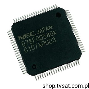 [10pcs] UPD78F0058GK MCU Prog Flash SMD-QFP80 NEC