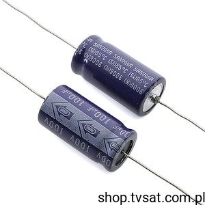 [20pcs] 100uF-100V Serie SA 100uF 100V 85C Electrolytic AXIAL SAMHWA
