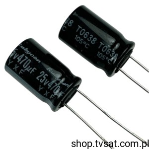 [50szt] 25YXF470MEFC10X16 470uF 25V Electrolytic Radial RADIAL RUBYCON