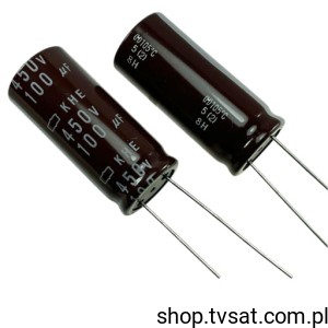 [10szt] EKHE451L101ML35S 100uF 450V R=7.5 mm Electrolytic RADIAL NIPPONCHEM
