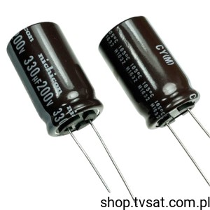 [3szt] UCY2D331MHD6 330uF 200V F=18mm Electrolytic RADIAL HICON