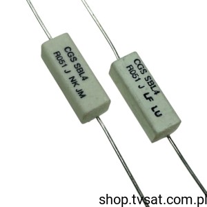 [10szt] SBL4-R051J 1-1623819-4, 0.051Ohm 5% 4W Axial AXIAL TE-CONN