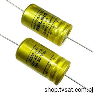 [3szt] 2200uF-25V-AXIAL A721564 CO-33, 2200uF 25V Axial AXIAL SICSAFCO