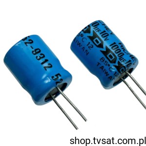 [200szt] 1000uF-10V-THT 1000uF 10V R=5mm Electrolytic RADIAL RICHEY