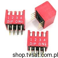 [5szt] DP-04T DIP-Switch 4 Positions THT DIPRONICS