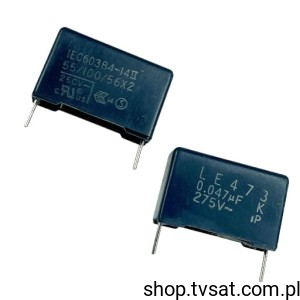 [100szt] LE473 47nF 275VAC 10% MKP R=15 R15.0 OKAYA CUT