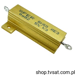 [1szt] RH50R8200JS03 0.82 Ohm 25W 5% 100ppm 1285V FLANGE SFERNICE