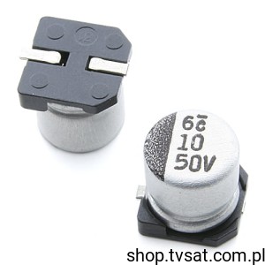 [300szt] SC1H106M05005V 10uF 50V Electrolytic 5x5mm SMD SAMWHA