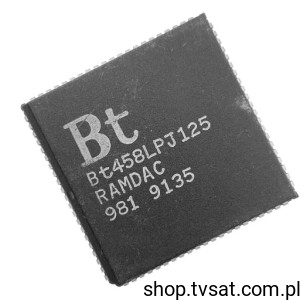 [1szt] BT458LPJ125 RAMDAC Color Palette SMD-PLCC84 BROOKTREE