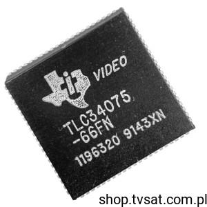 [2szt] TLC34075-66FN Video Color Palette RAMDAC SMD-PLCC84 TI 