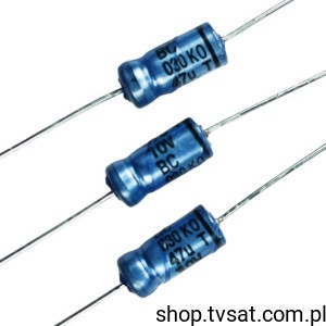 [20szt] MAL203034479E3 47uF 10V Electrolytic Axial 4.5x10mm AXIAL BCCOM