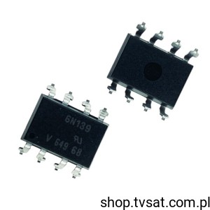 [16szt] 6N139-X007 Optocoupler SMD-DIP8 VISHAY