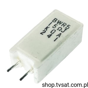 [34szt] BWR5CN15RJ Resistor 15 Ohm 5% 5W Radial R=5 RADIAL KOA