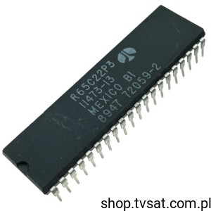 [1szt] R65C22P2 Versatile Interface Adapter DIP40 ROCKWELL USED